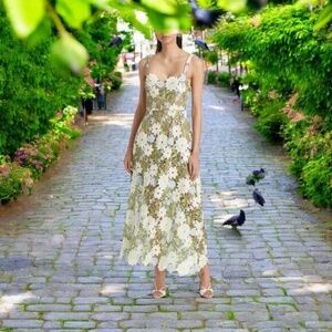 ELLIATT FLORAL FLORA LACE DRESS SIZE S